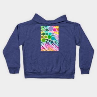 Light Rainbow Pastel Polka Dot Pattern Design Kids Hoodie